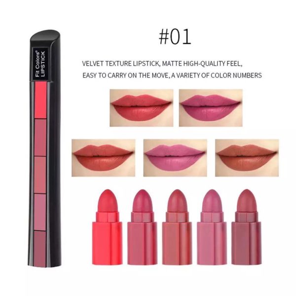 5 In 1 Huda Beauty Lipstick Shades - Image 2